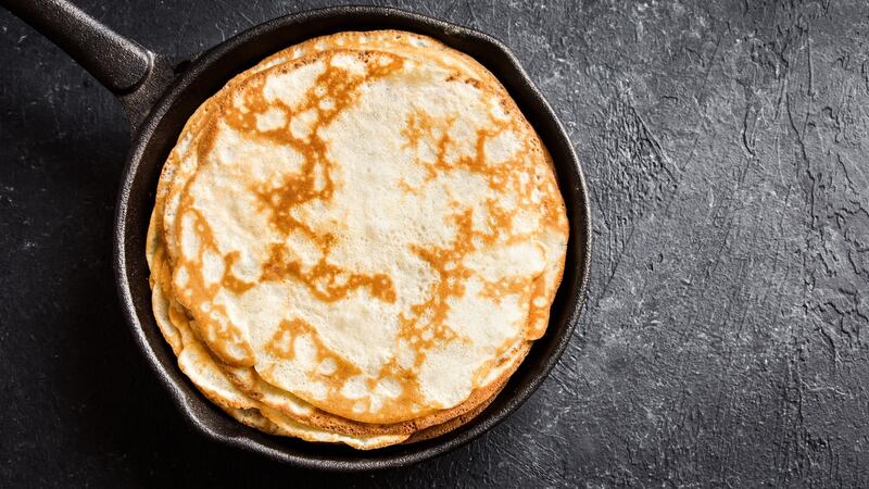 A cast iron pan makes great crepes. Photograph: iStock