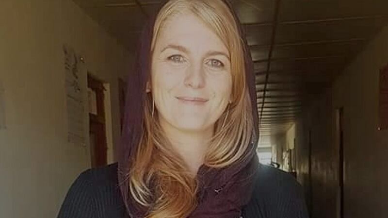 Aoife MacManus, who is currently in Kabul and says she is hoping she will be able to leave and return home in the next 48 hours.  Photograph: Aoife MacManus/PA Wire