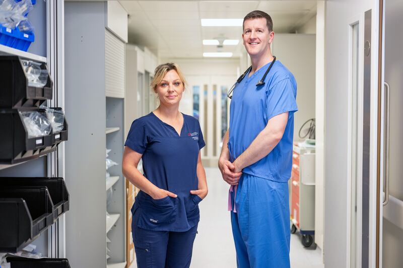 The cardiac staff at  Blackrock Health include
clinical nurse specialist Ann Copeland and consultant cardiologist Dr Daniel O’Hare
