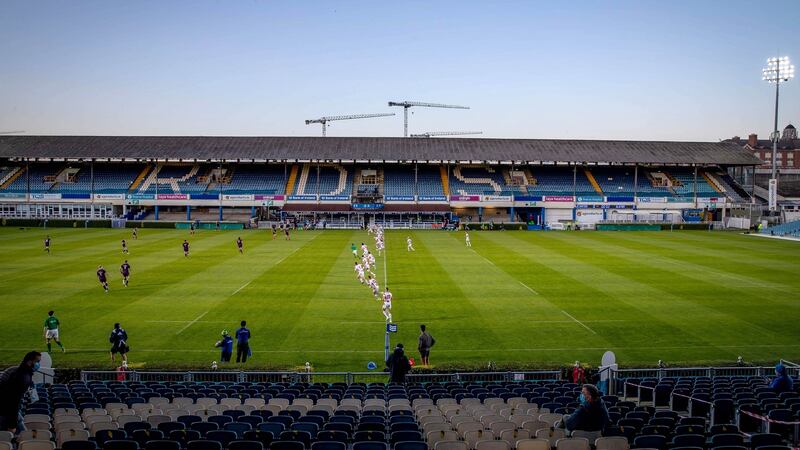 Rugby returned to the RDS last Friday night. Photograph: Morgan Treacy/Inpho