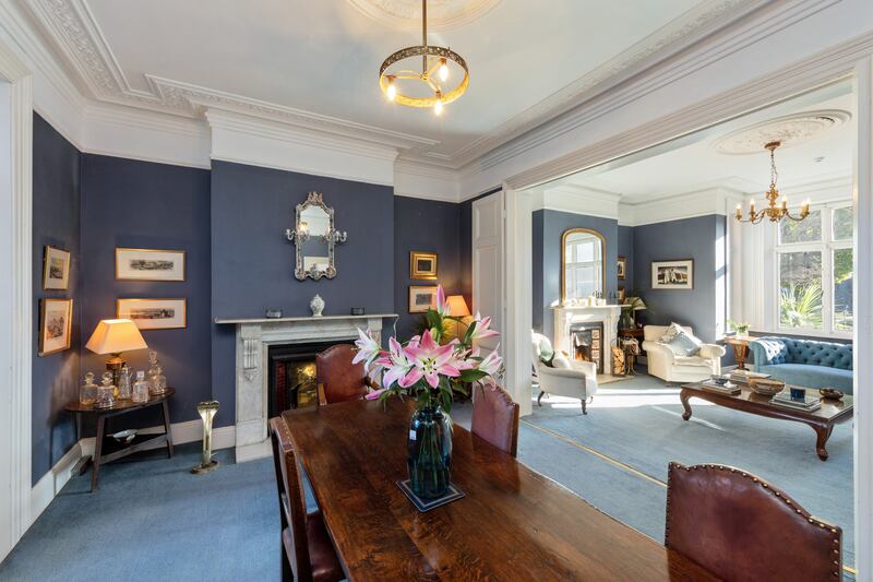 There are two formal interconnected reception rooms