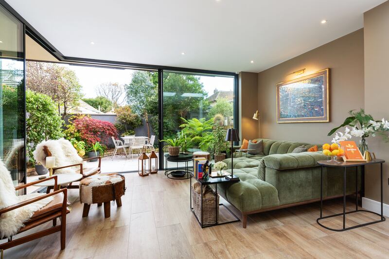 Living area off kitchen