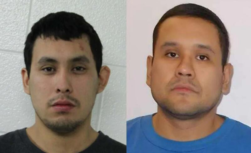 Both suspects in the multiple stabbings in Saskatchewan, Canada, are now dead: Damien Sanderson (left) and Myles Sanderson. 
