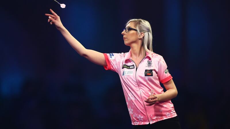 Fallon Sherrock in action during the  William Hill World Darts Championship at Alexandra Palace, London. “I don’t ever believe I’m going to lose when I go out there. If you don’t believe in yourself, there’s no point playing. Jordan Mansfield/Getty Images