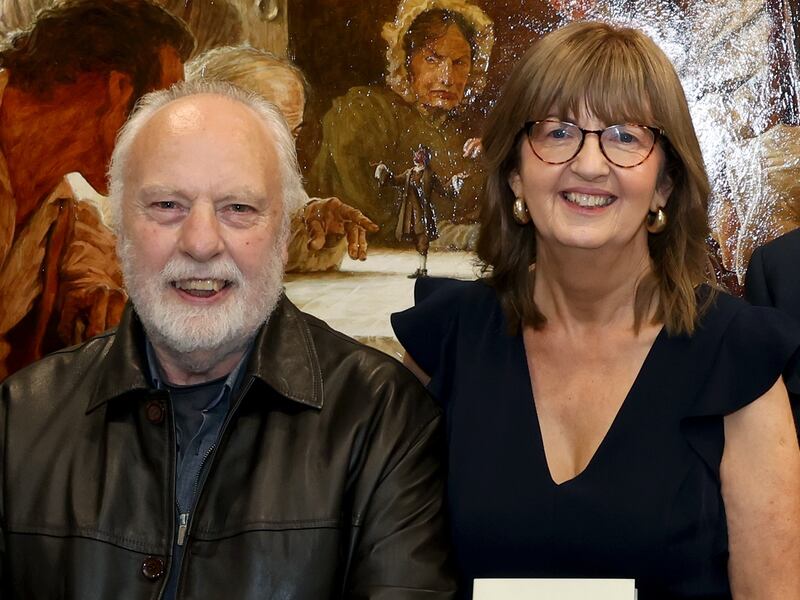 Josephine Brady with her friend Brian Keenan, who launched her book recently. Keenan was teaching at the American University of Beirut when he was kidnapped in 1986. He was freed in 1990. Photograph: Adrian Donohoe