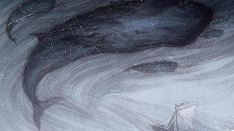 ‘And the Ocean Was Our Sky’ is   beautifully illustrated by Rovina Cai.