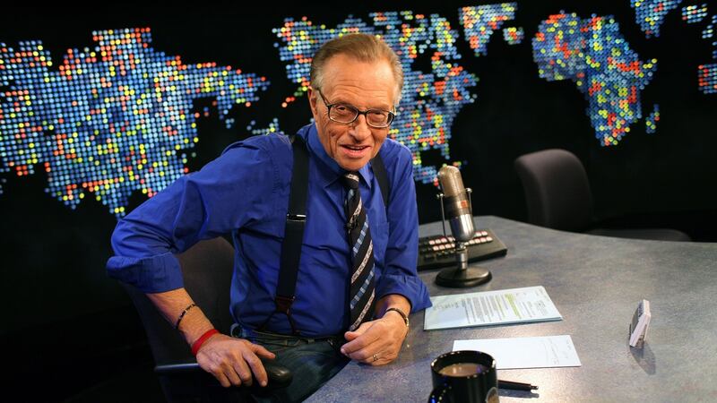 Broadcaster Larry King died on Saturday, January 23rd, 2021, in Los Angeles. He was 87. Photograph: Monica Almeida/The New York Times