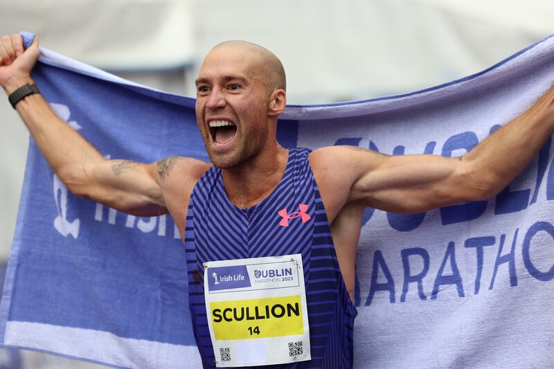 Stephen Scullion finished third and was the first Irish person across the line to claim the national title. Photograph: Nick Bradshaw