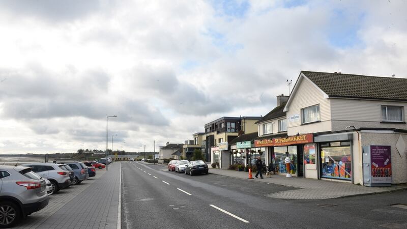 Shops in Laytown, Co. Meath. Photograph: Dara Mac Dónaill