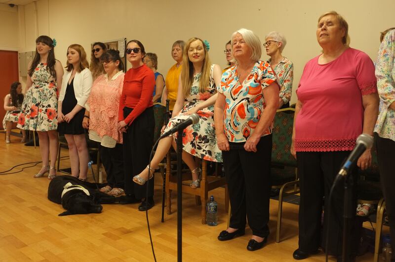 Fighting Blindness Visionaries Choir in concert, 2022.