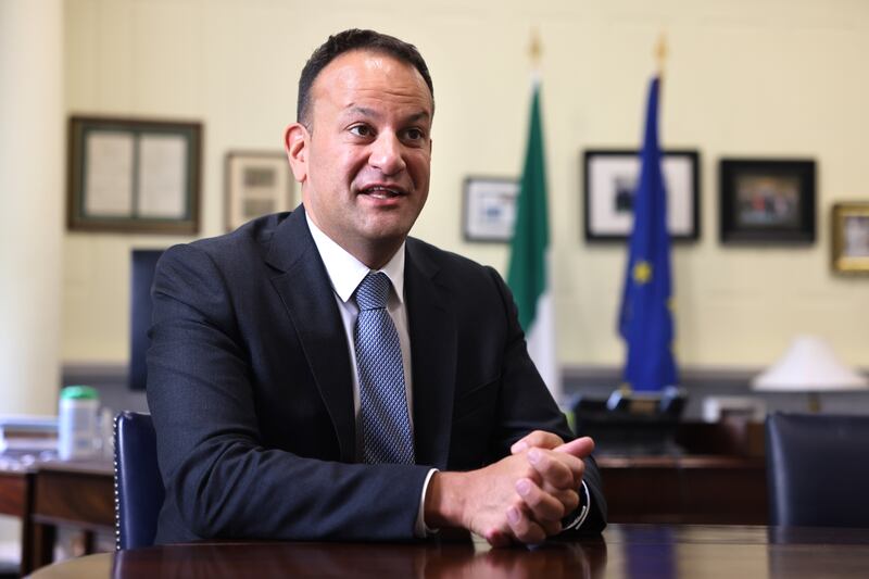 Tánaiste Leo Varadkar has argued for the introduction of a new 30 per cent tax rate as a way to ease the tax burden, Photograph: Dara Mac Dónaill








