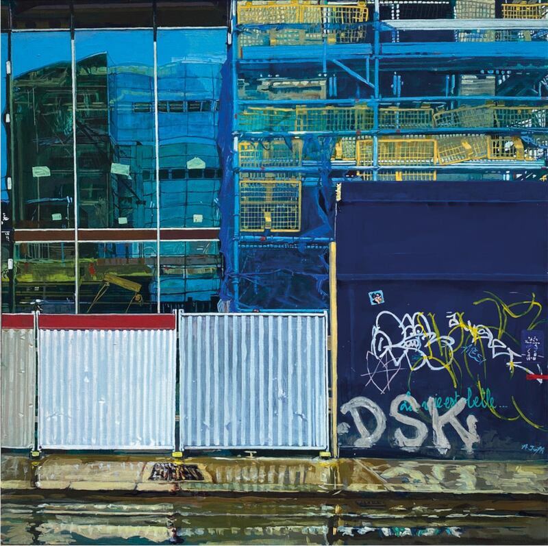 Abbey Street D1 by Annette Smyth. Acrylic on linen