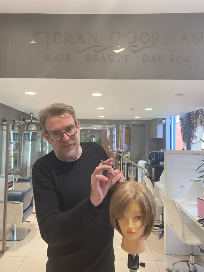 Kieran O’Gorman, who runs a hair, beauty and day spa in Kilkenny which specialises in wigs