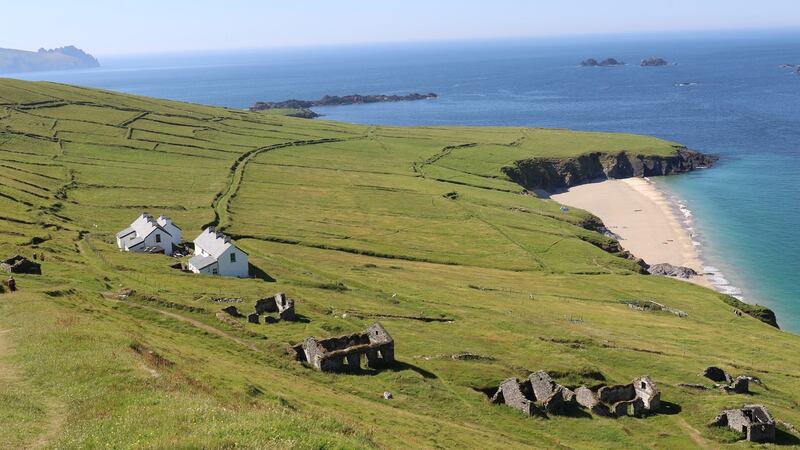 The Great Blasket Island cafe and accommodation.