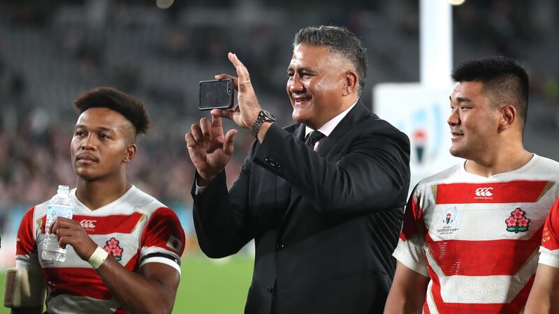 Jamie Joseph’s Japan side were beaten by the Sprongboks on Sunday. Photograph: Hannah Peters/Getty
