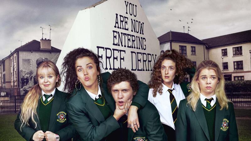 The cast of Derry Girls. Would Lisa McGee like to make an old-fashioned, studio audience sitcom? 'I’d love to do that. I just don’t know if anyone would watch it the way they used to. They’re the absolute toughest thing to write…'