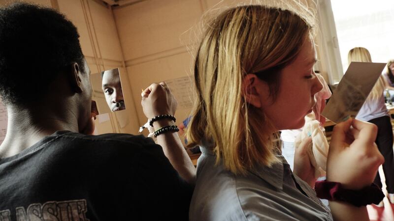 Members of the Dublin Youth Theatre: Photograph: Ros Kavanagh