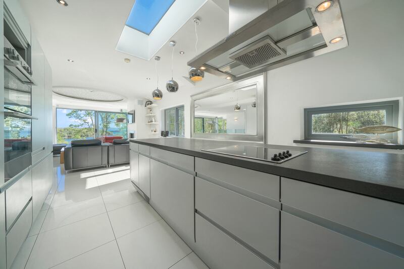 The Siematic kitchen is upstairs. Photograph: Jakub Walutek