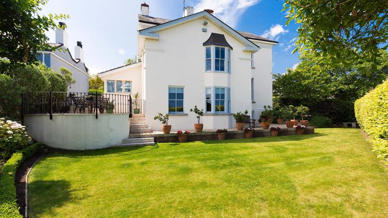 Epworth, Rockfort Avenue, Dalkey, Co Dublin: sash windows, parquet floors, and excellent sea views.