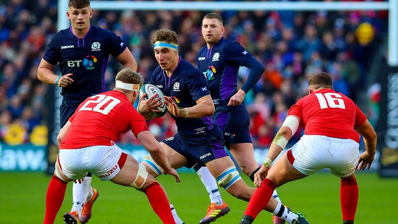 Jamie Ritchie in action during the 2019 Six Nations. Photograph: Tommy Dickson/Inpho