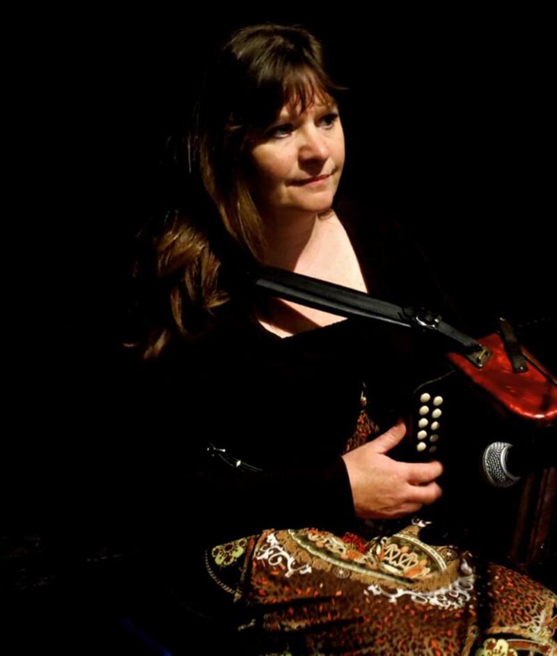 Accordion player Josephine Marsh