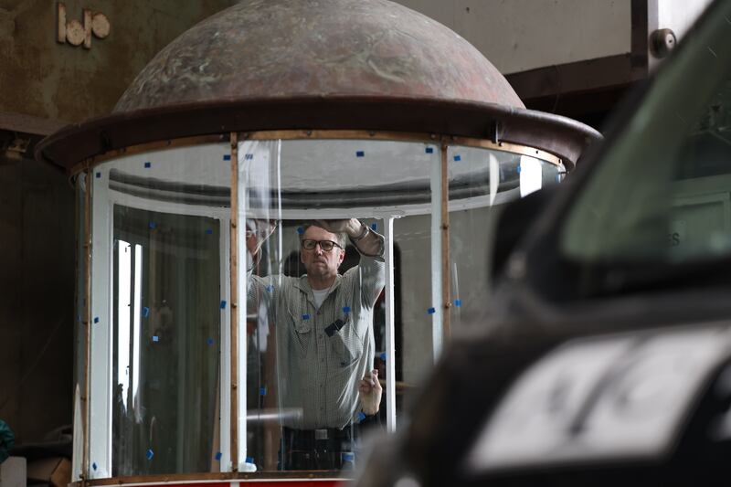 AC Taylor Glazing refitted the glazed sections of the lighthouse. Photograph: Nick Bradshaw/The Irish Times