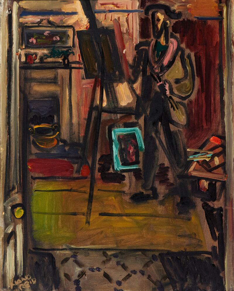 Through the Door (€10,000-€15,000)  an important painting by Nano Reid.