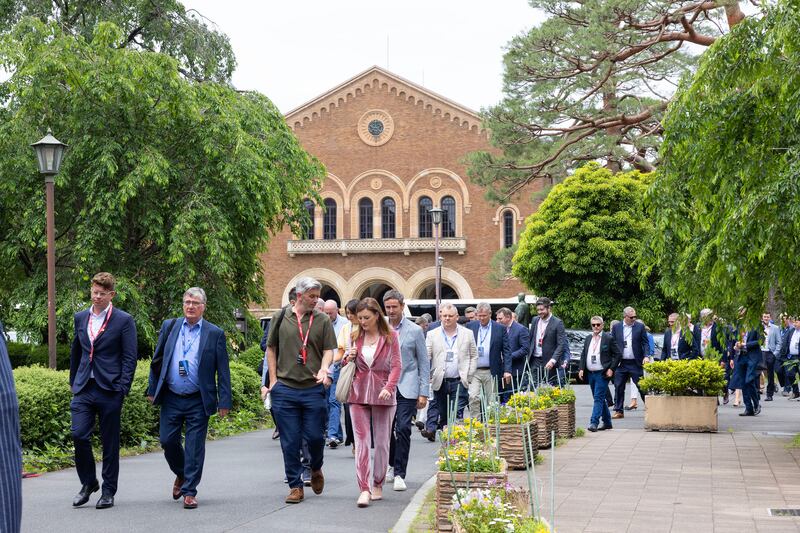 Irish delegates visit Hitotsubashi University business school in Tokyo. Photograph: Naoise Culhane