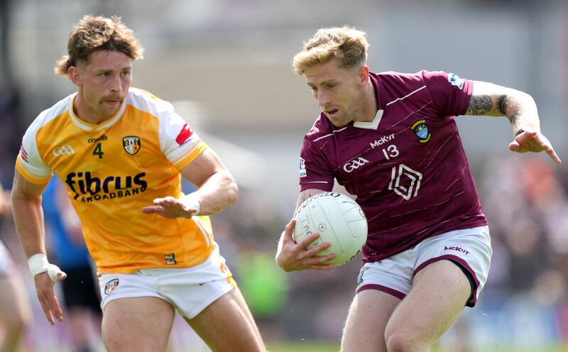 Luke Loughlin of Westmeath in action. Photograph: James Lawlor/Inpho