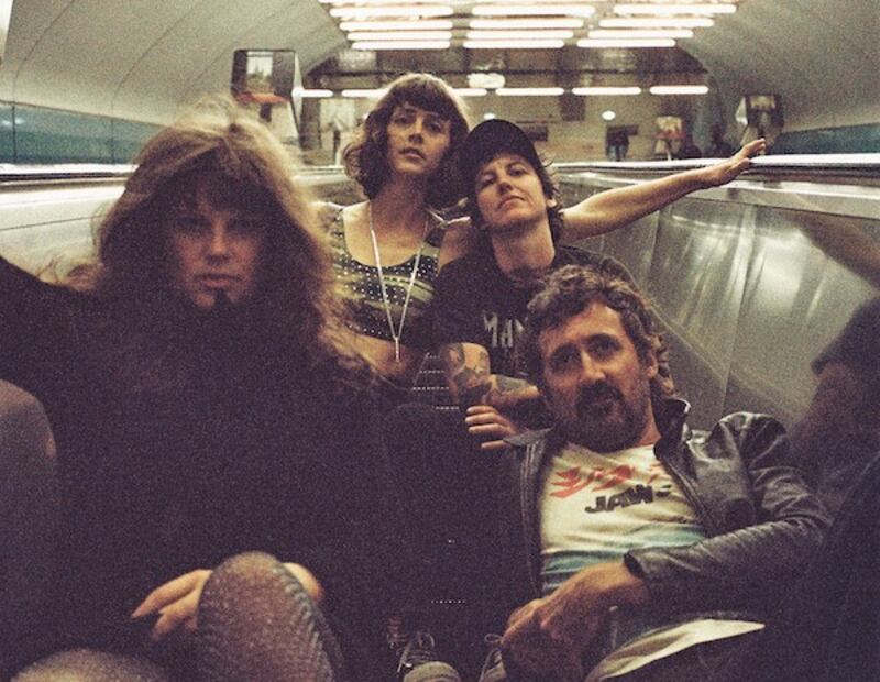 Australian post-apocalypic psychedelic scuzz rockers Tropical F**k Storm. 
