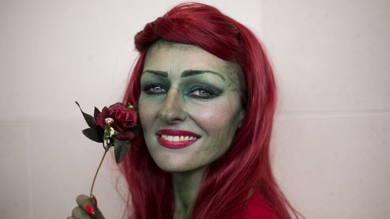 Linda Masterson as Poison Ivy at Dublin Comic Con 2017, in the Convention Centre. Photograph: Gareth Chaney/Collins
