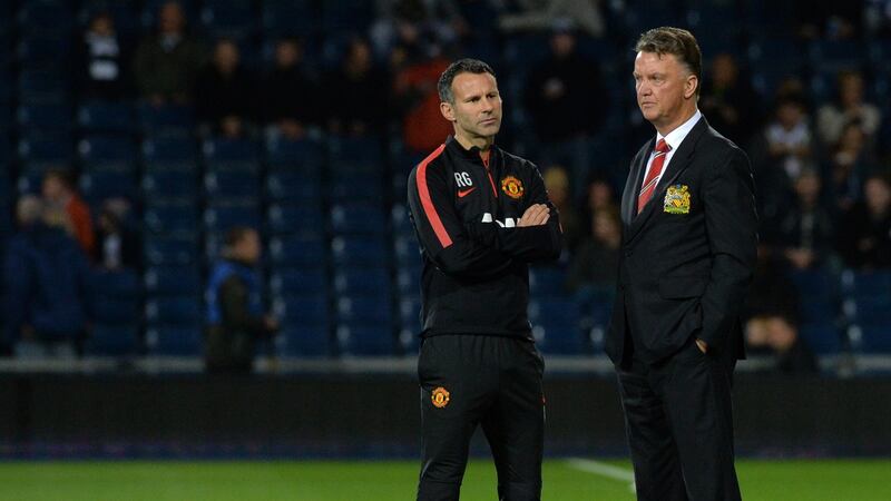 Ryan Giggs worked under Louis van Gaal as assistant during his Manchester United tenure. Photograph: Paul Ellis/AFP/Getty