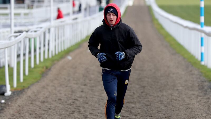 Keith Donoghue getting in a run during the Cheltenham Festival earlier this year.   Photograph: James Crombie/Inpho