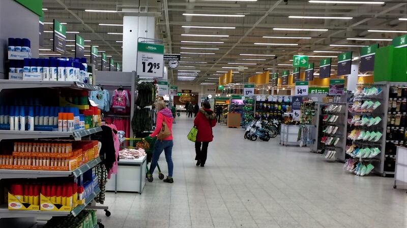 ‘The huge size of the supermarkets means  there is no issue enough with social distancing’.