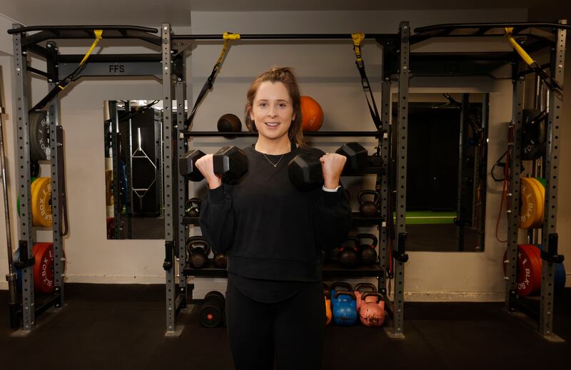Personal trainer Heather Rowland is 18 weeks into her first pregnancy. Photograph: Alan Betson

