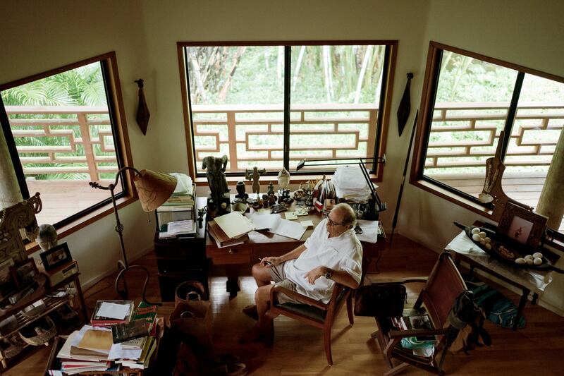 Paul Theroux: ‘It’s more necessary than ever to find the empathetic experience of meeting another person.’ Photograph: Michelle Mishina Kunz/The New York Times