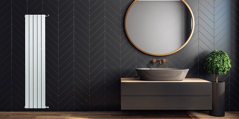 Grant Afinia Aluminium 5 panel vertical radiator