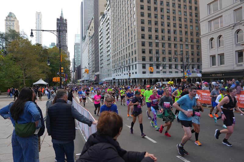 Runners during the New York City Marathon in November 2023. Photograph: Amir Hamja/The New York Times