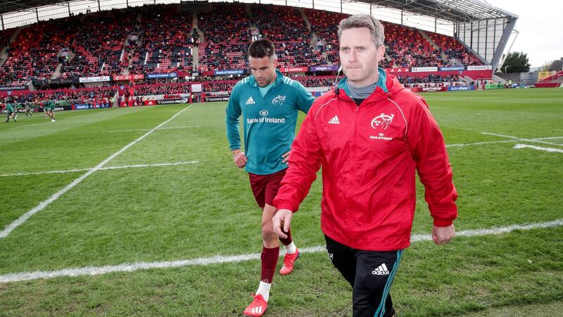 Conor Murray missed Munster’s win over Connacht with a neck injury. Photograph: Billy Stickland/Inpho
