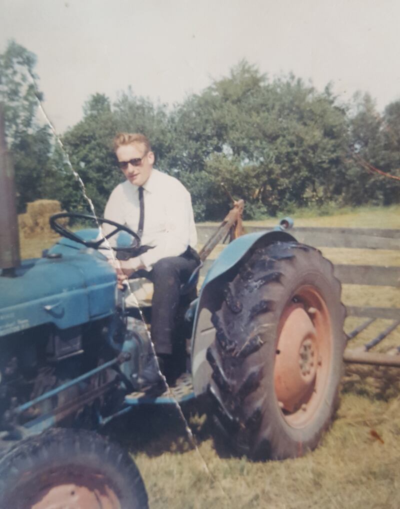 Father’s Day: Seamas O’Reilly’s dad, in a photo that represents his industrial work ethic, his love of all things mechanical, and his great head shape for a pair of sunglasses
