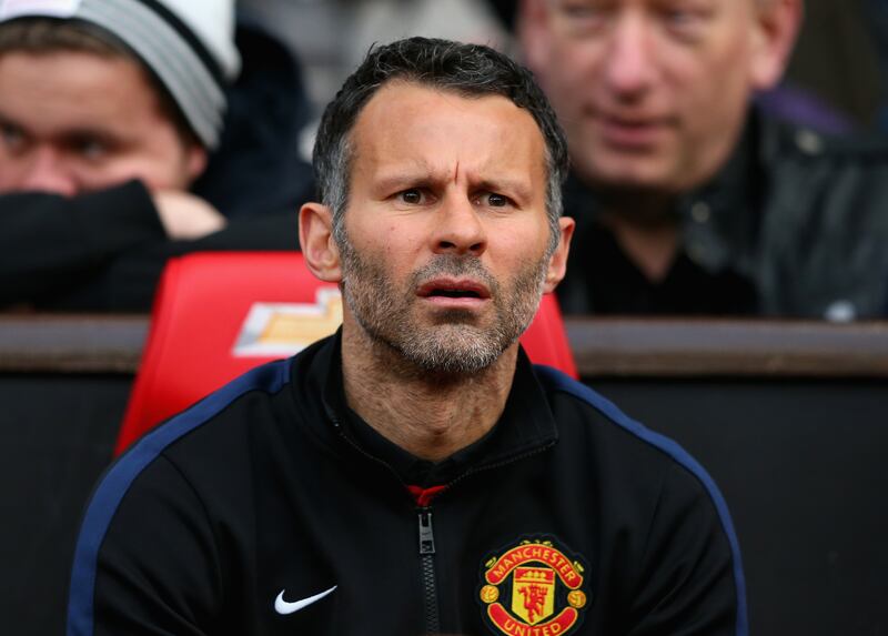 Ryan Giggs: sat in the hot seat for four games. Photograph: Alex Livesey/Getty Images