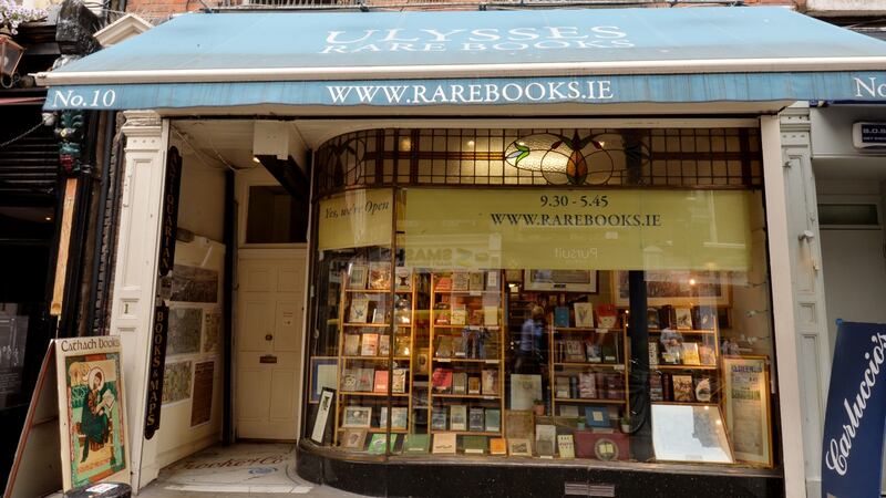 Ulysses Rare Books Ltd on Duke Street in Dublin. Photograph: Alan Betson