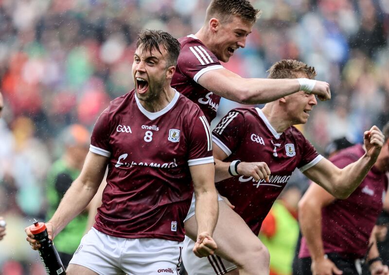 Connacht champions Galway came closest to slipping up before beating Armagh in a dramatic penalty shoot-out. Photograph: Dan Sheridan/Inpho