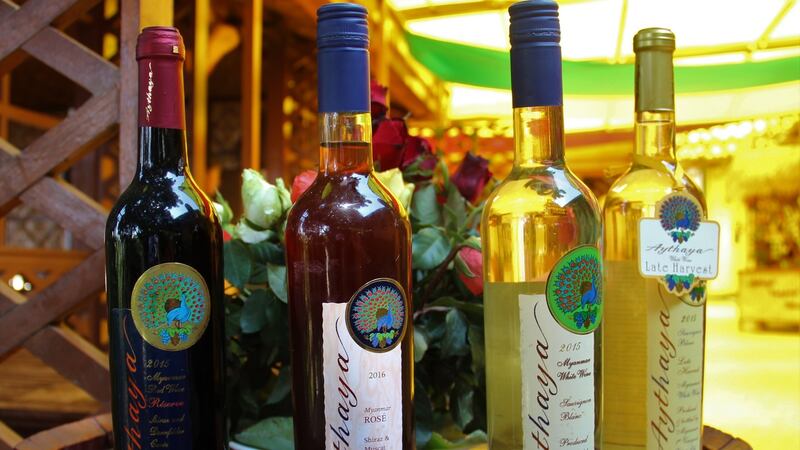 Aythaya Vineyard’s red, rosé and white wines.