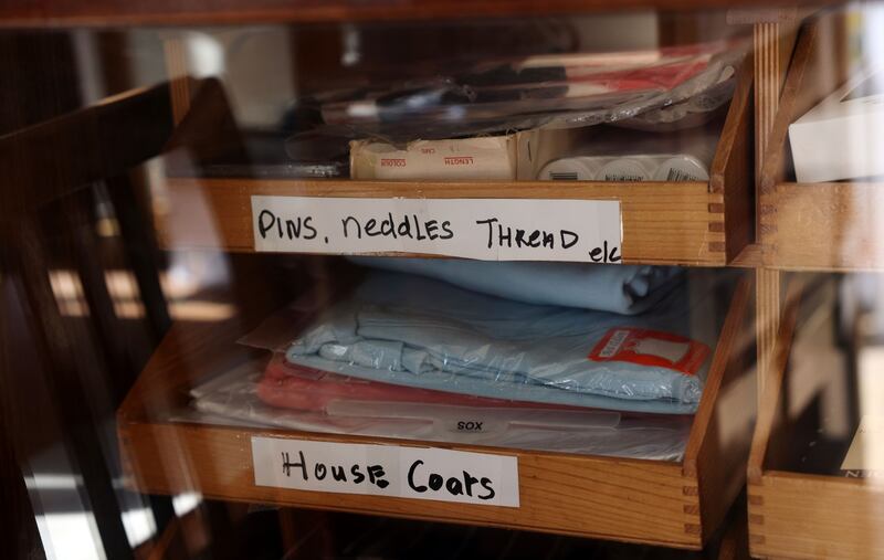 Some of the items for sale in the Leinster House drapery shop. Photograph: Laura Hutton