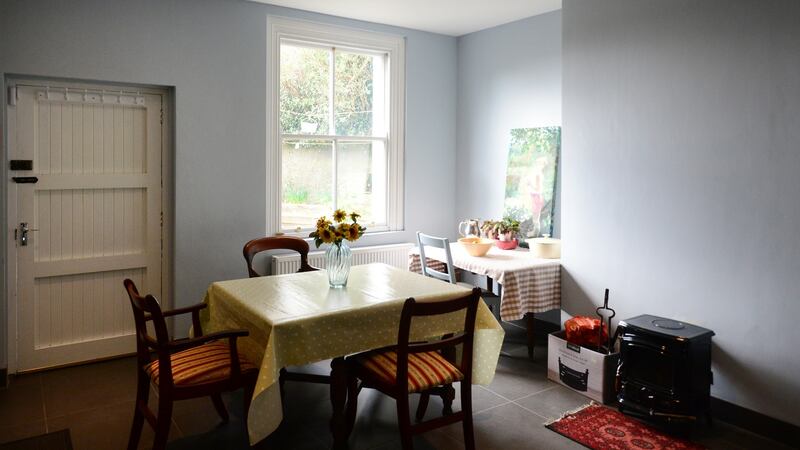 A room in the old post office in Kilmacthomas which Rosemary Brown has renovated for letting.  Photograph: Bryan O’Brien/The Irish Times