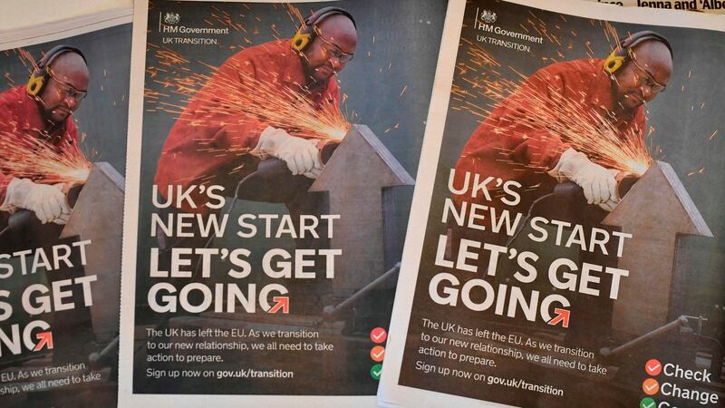 The slogan for the new Brexit-preparedness campaign is “let’s get going”. That is what you say to children pretending to be sick because they don’t feel like school. Photograph: Paul Ellis/AFP via Getty Images