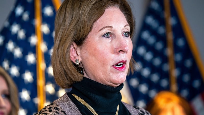 Sidney Powell was part of a team that filed unsuccessful lawsuits seeking to overturn election results. Photograph: EPA