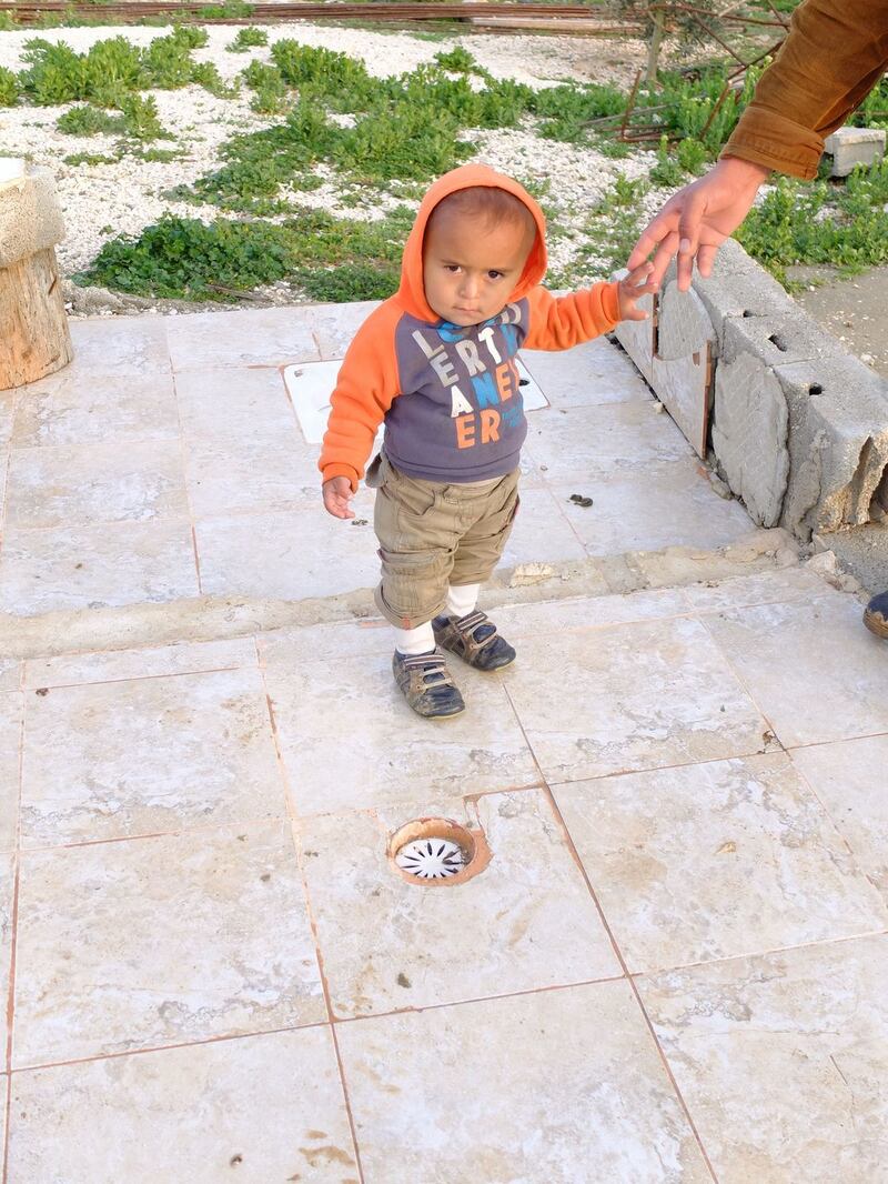 “Hey take a picture of my son?” But when I did, he said: “No, where his kitchen should be, where his toilet was.” Photograph: Eimear McBride