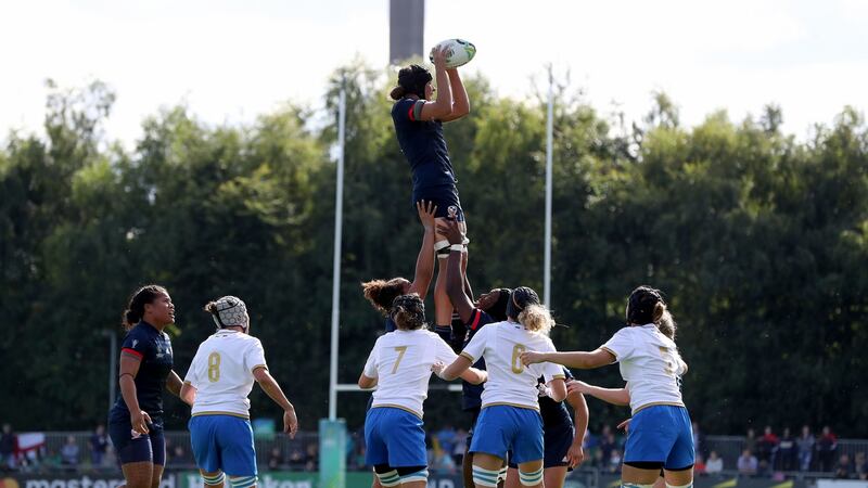 USA women opened their World Cup campaign with a hard-fought win over Italy. Photograph: Bryan Keane/Inpho